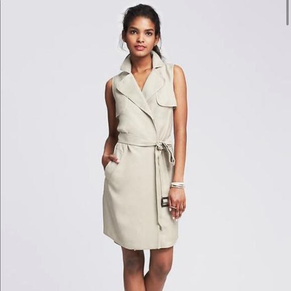 banana republic trench dress